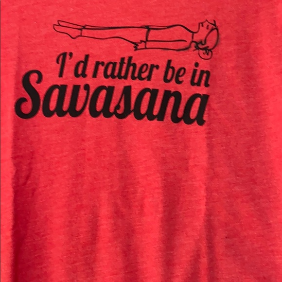 “I’d rather be in Savasana” Fitted T-shirt - Picture 6 of 6
